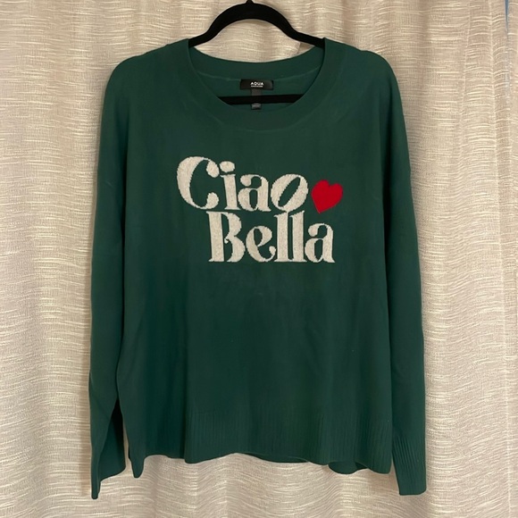 Bloomingdales - cashmere sweater - green - Picture 1 of 4